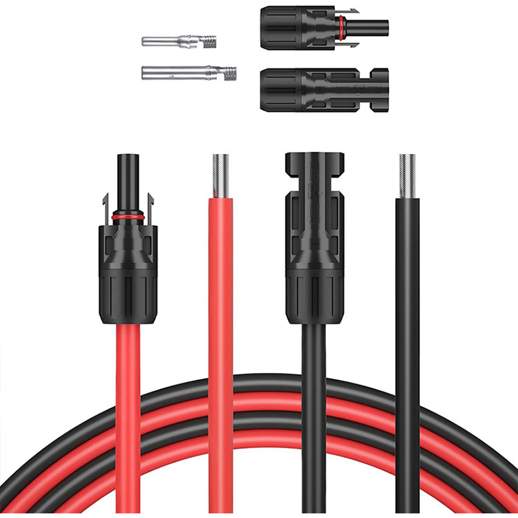 5 ਫੁੱਟ 10AWG ਸੋਲਰ ਵਾਇਰ ਵਨ ਐਂਡ ਬੇਅਰ ਵਨ ਐਂਡ ਕਨੈਕਟਰ