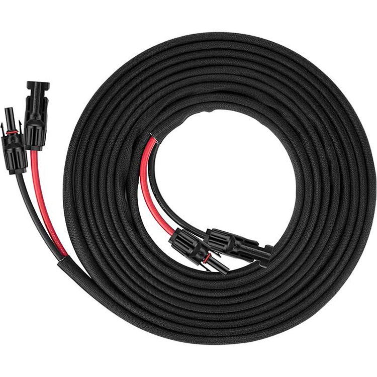 ਟਵਿਨ ਵਾਇਰ ਸੋਲਰ ਪੈਨਲ ਐਕਸਟੈਂਸ਼ਨ ਕੇਬਲ - 30Ft 10AWG(6mm2) ਸੋਲਰ ਐਕਸਟੈਂਸ਼ਨ ਕੇਬਲ